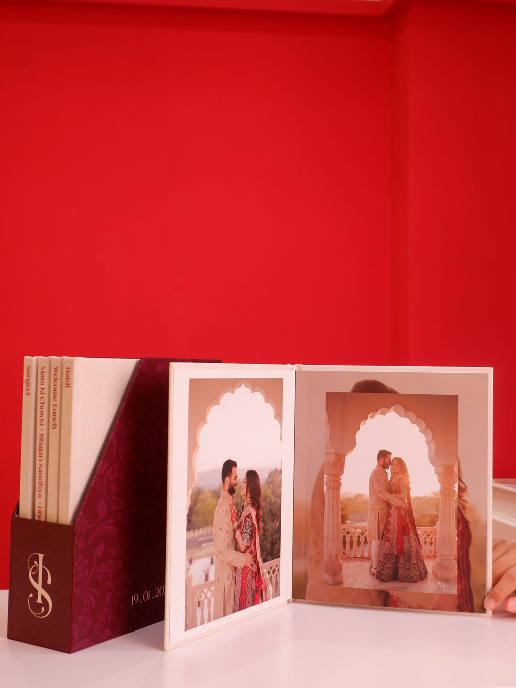 Sharvi and Ishaan’s Linen Wedding Storybox