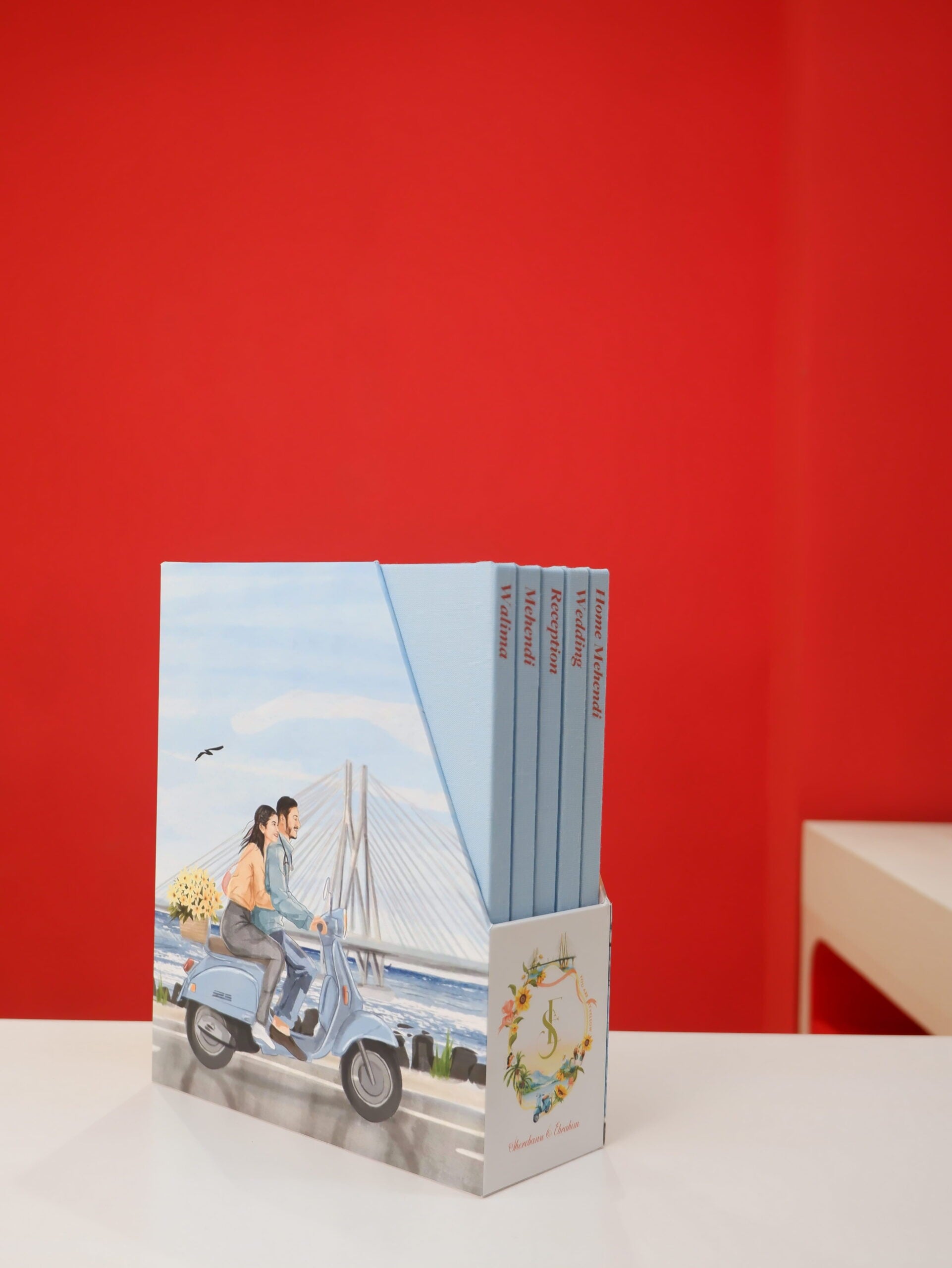 Sherebanu and Ibrahim’s Linen Wedding Storybox