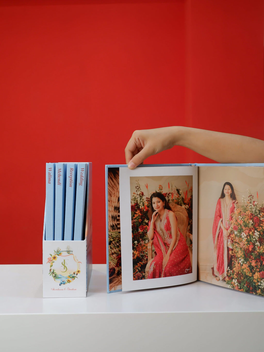 Sherebanu and Ibrahim’s Linen Wedding Storybox