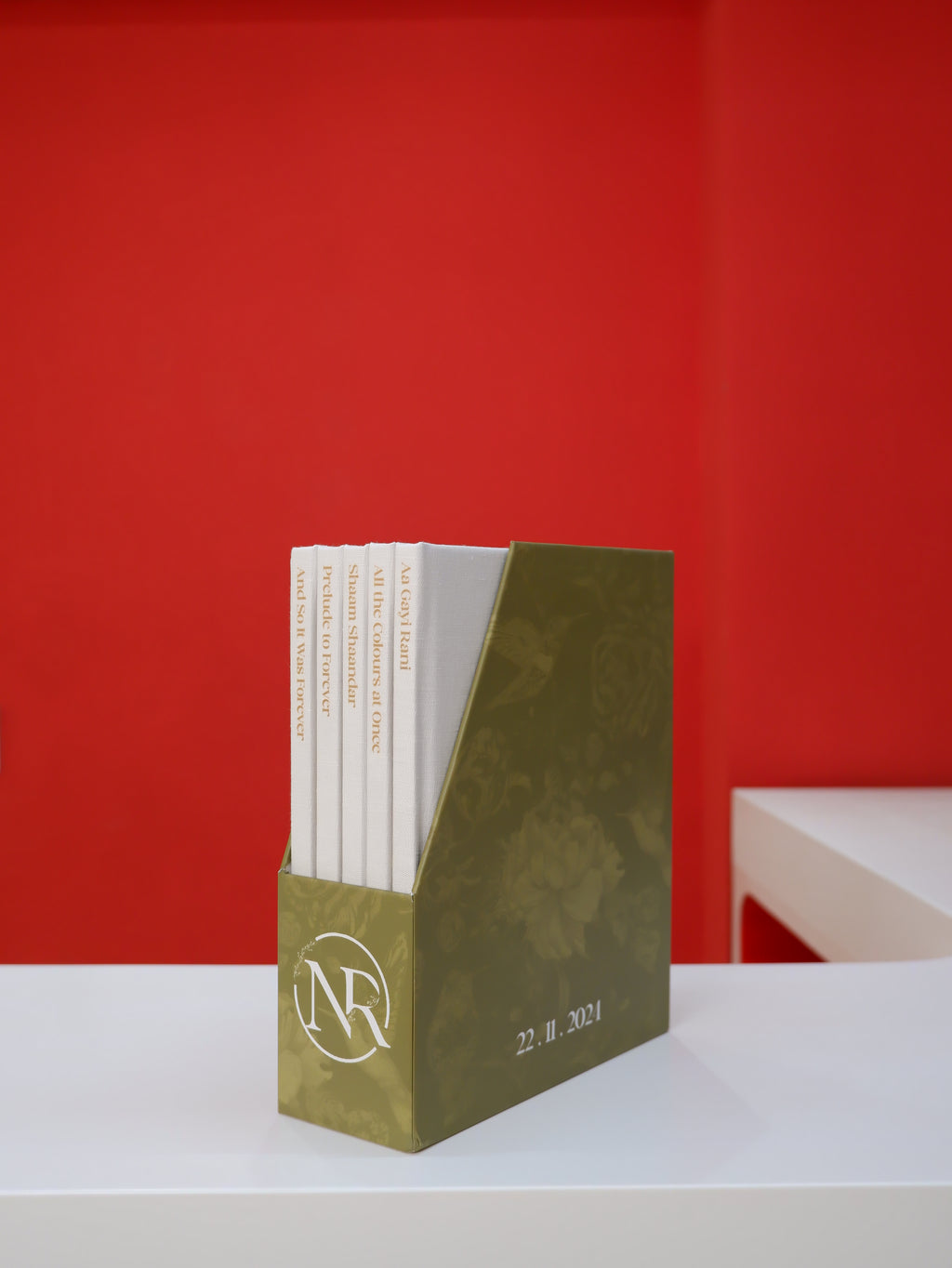 Richa and Nishant's Linen Wedding Storybox