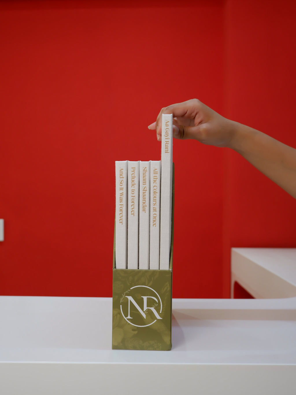 Richa and Nishant's Linen Wedding Storybox