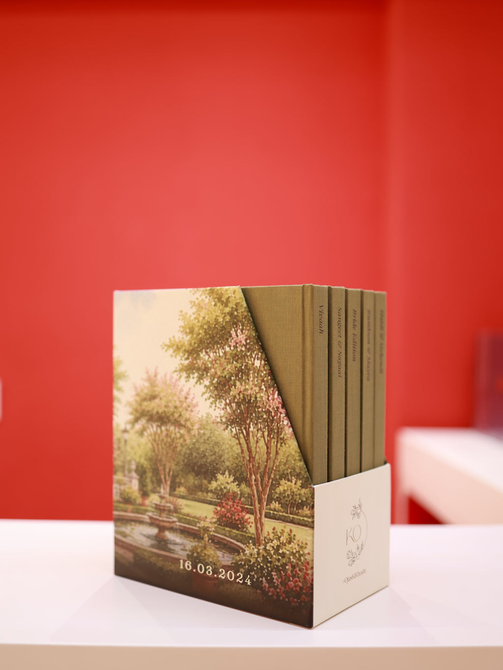 Khushboo and Ojas's Linen Wedding Storybox