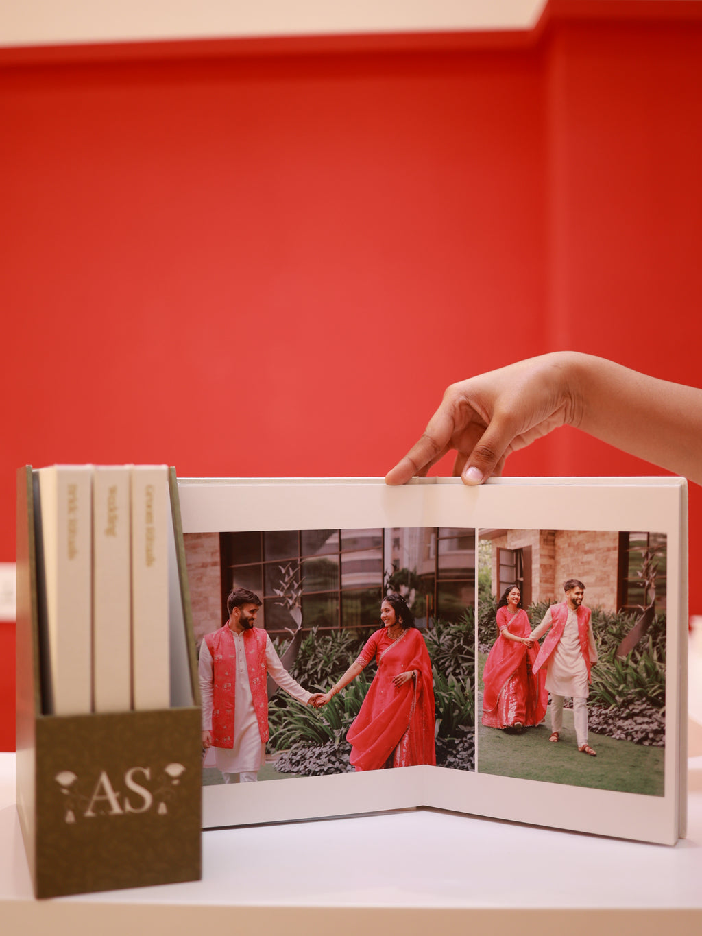 Sakshi and Ayush's Linen Wedding Storybox