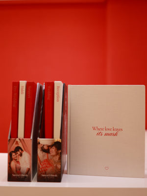 Sanya and Harsh's Linen Wedding Storybox