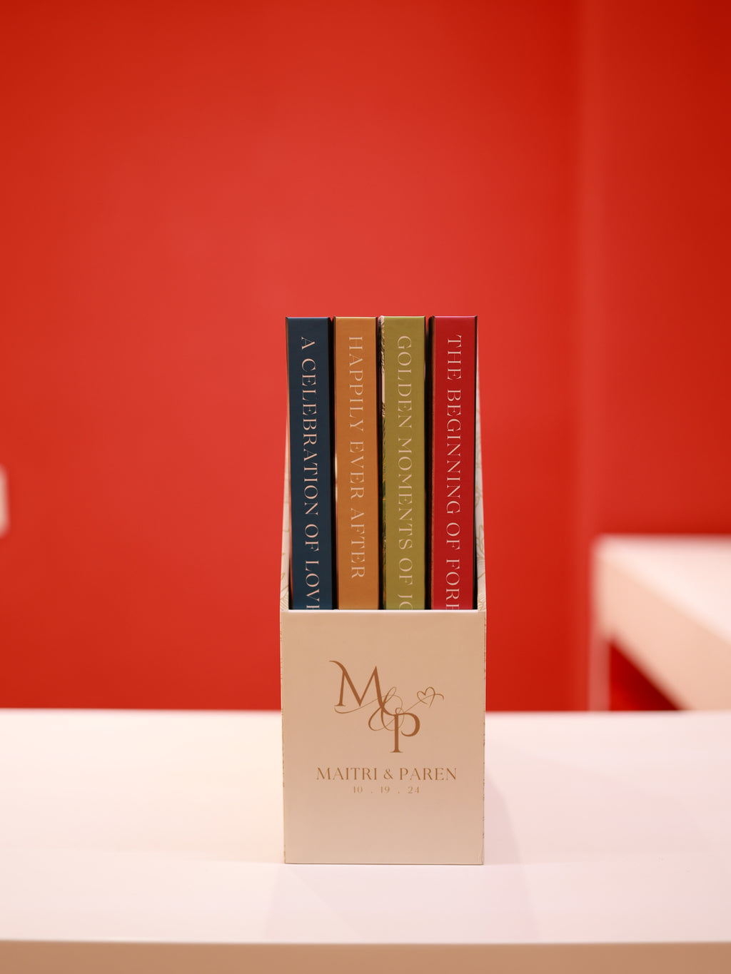 Maitri and Paren's Luxe Wedding Storybox