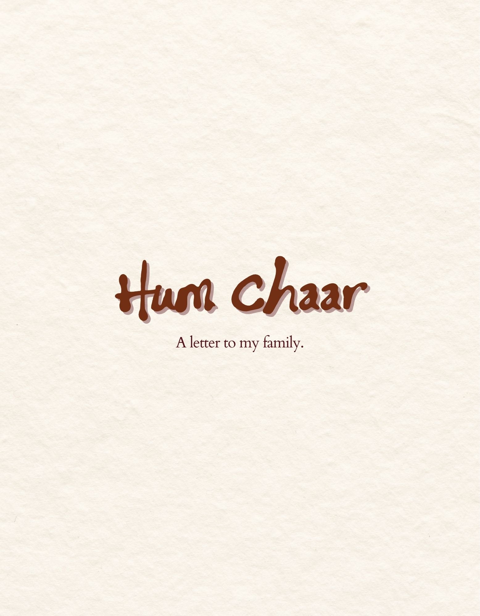 Hum Chaar Custom Memory Book